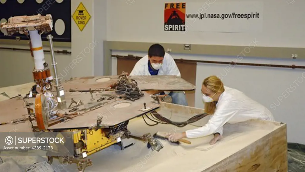 Testing Mock-Up Mars Rover