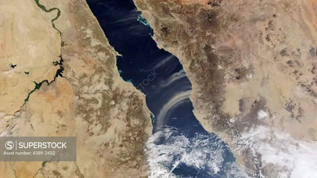Dust Blowing into Red Sea
