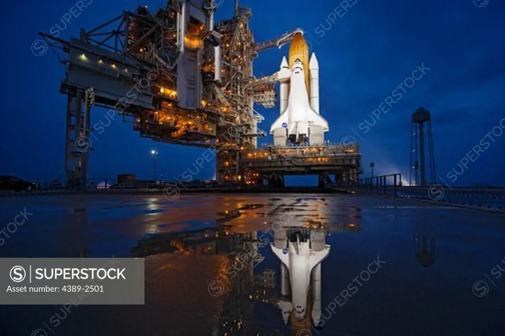 Space Shuttle Atlantis on Launch Pad 39A, Prepared for the Final Flight of the Space Shuttle Program
