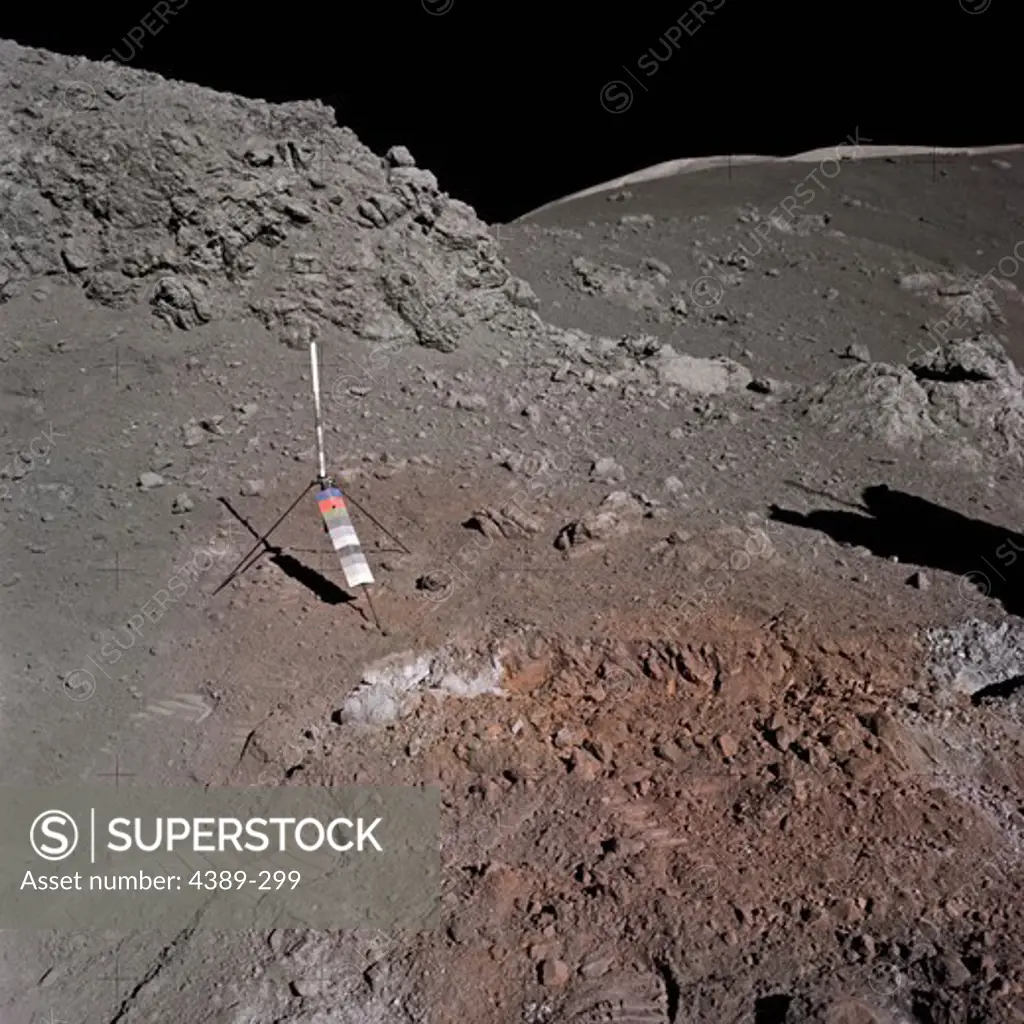 Apollo 17 - Red Soil on the Moon