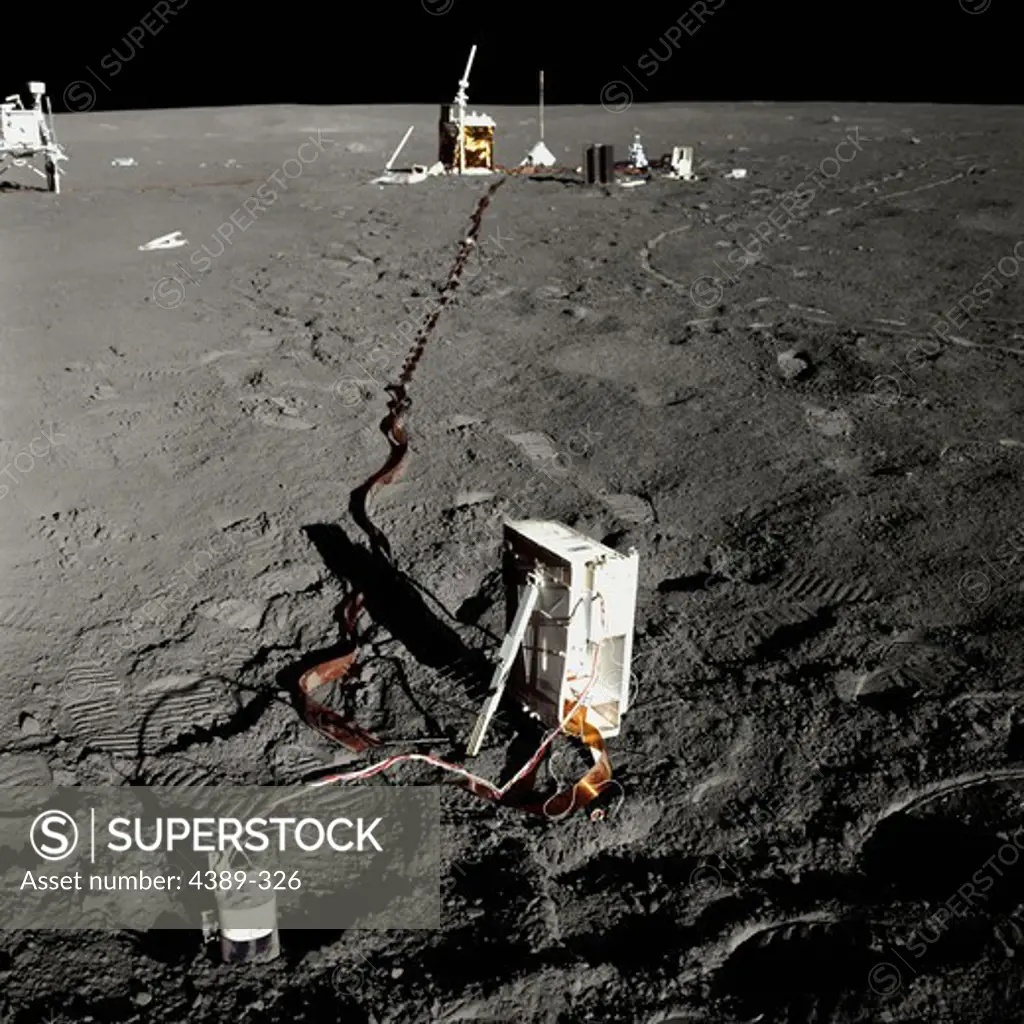Scientific Equipment at Apollo 14 Base Camp