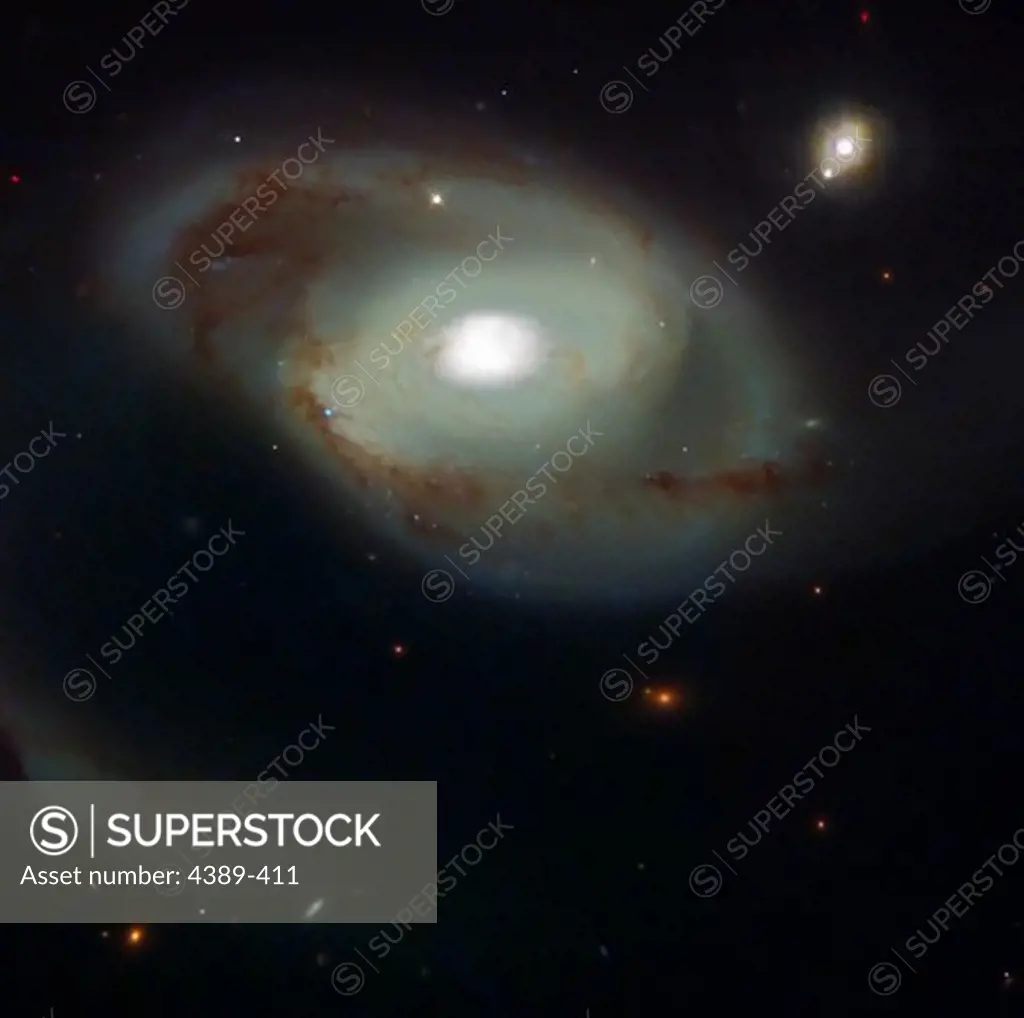 Two Galaxies Separated by Time and Space