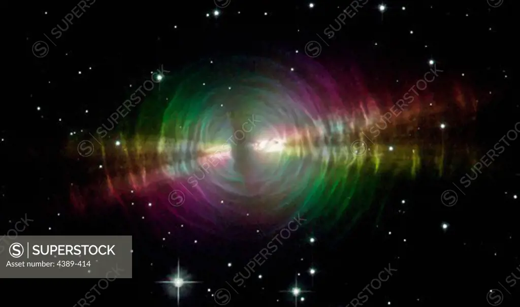 The Egg Nebula Glows in the Night Sky