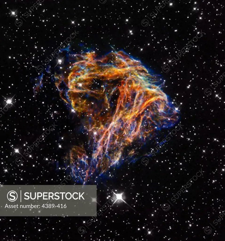 Swirling Dust Remains of a Supernova