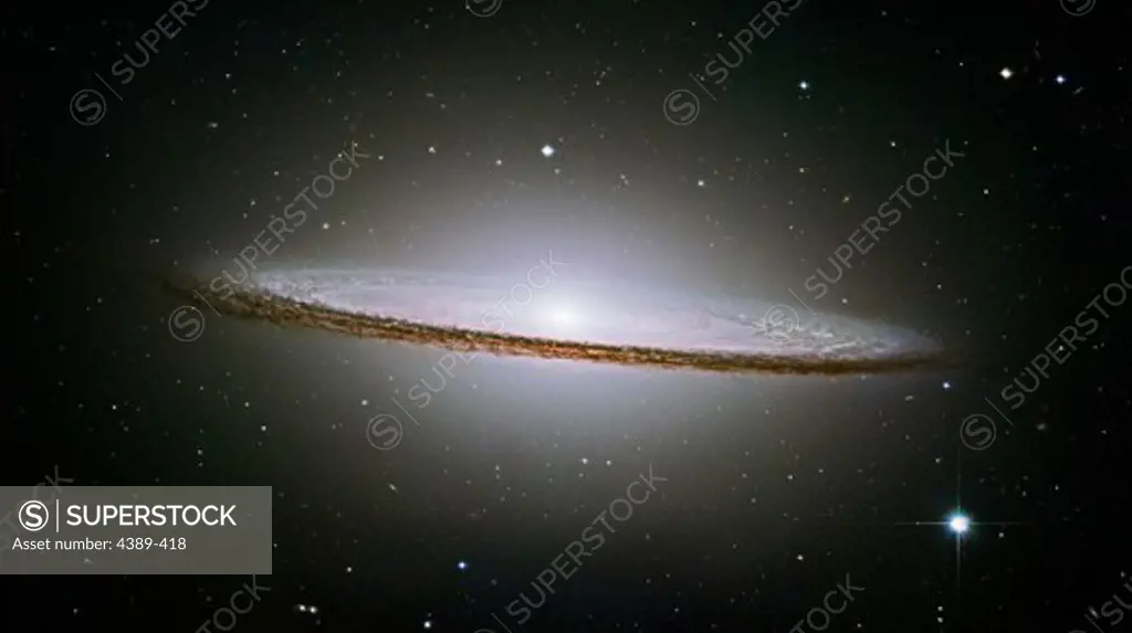 The Sombrero Galaxy Sparkles in the Night Sky
