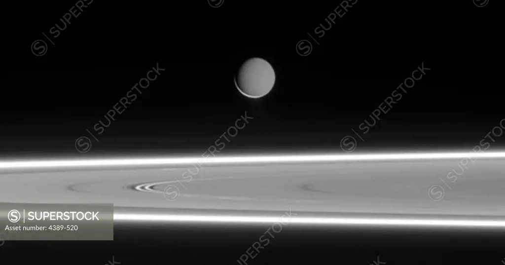 Enceladus and the Rings of Saturn