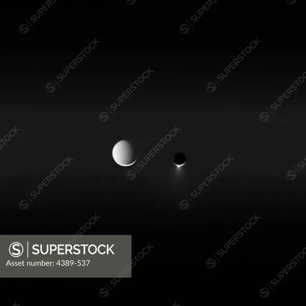 Two Moons of Saturn