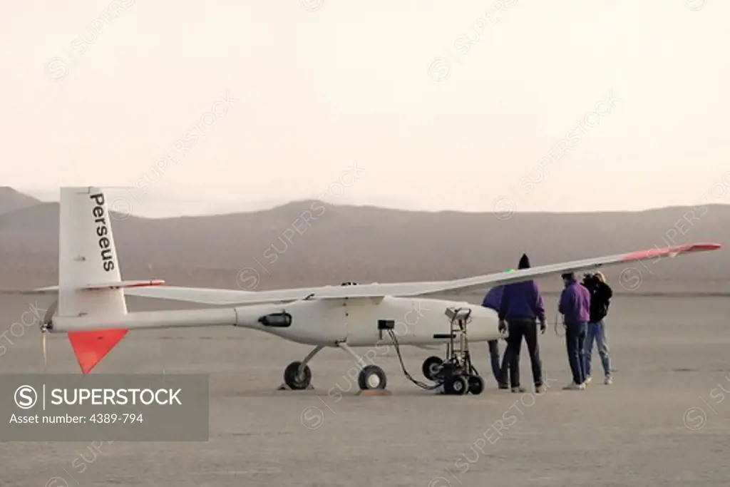 Perseus After Flight on Roger Dry Lake