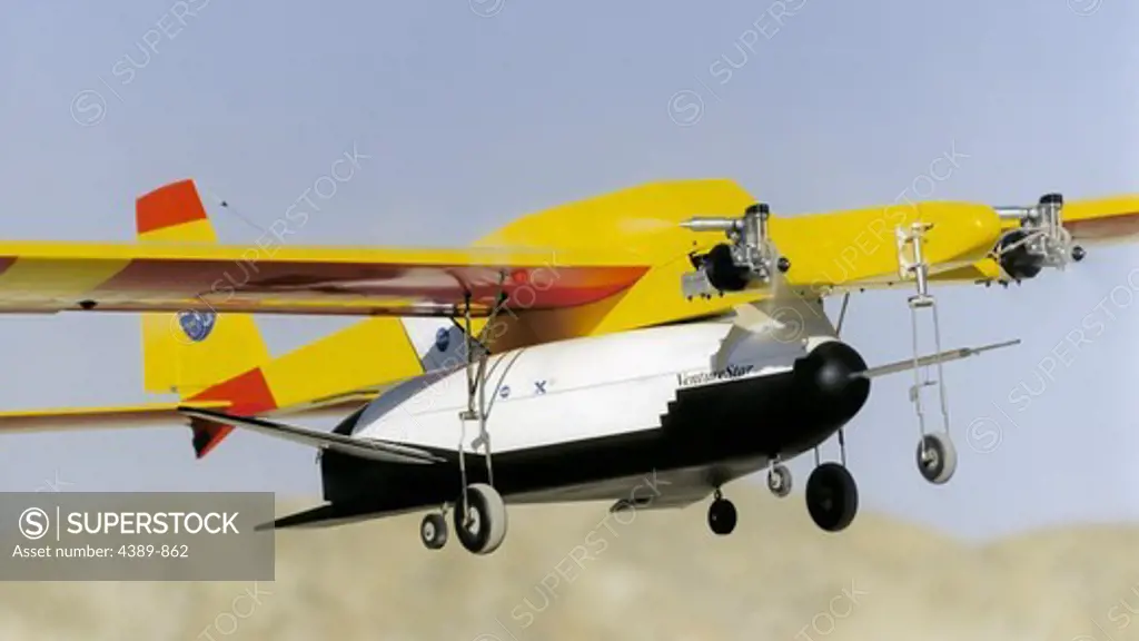 RC Mothership Lifting X-33 Model for Air Drop