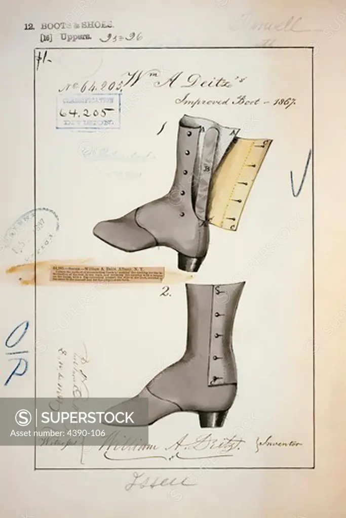 Drawing of Improved Boot