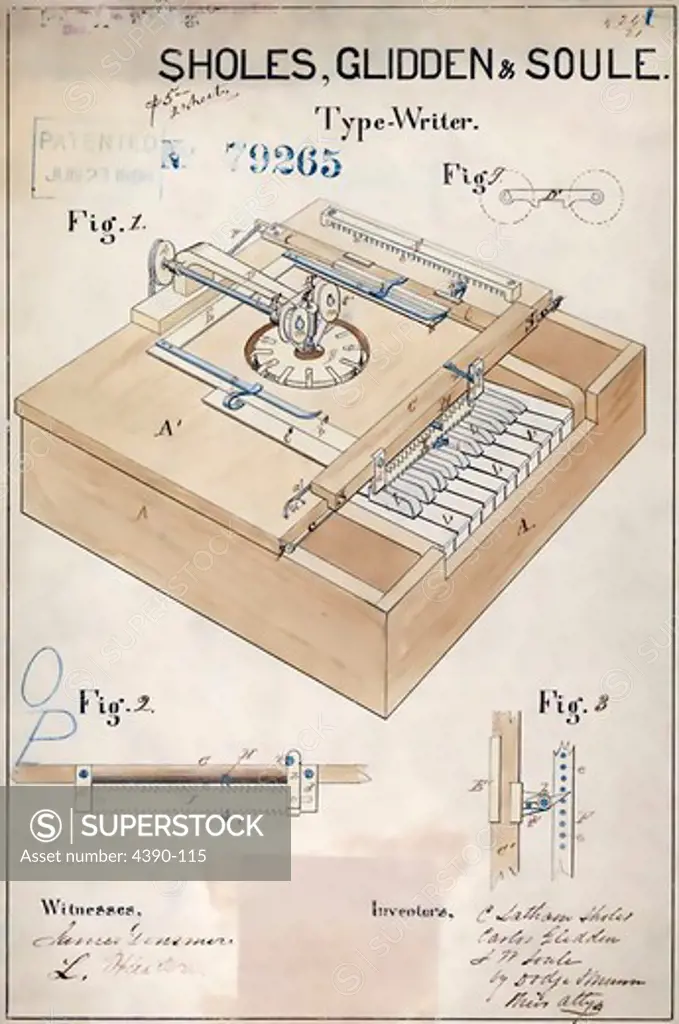 Drawing for a Typewriter