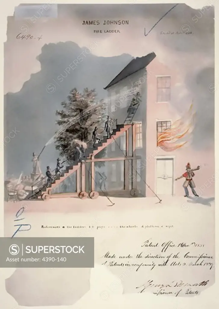 Drawing of Fire Ladder