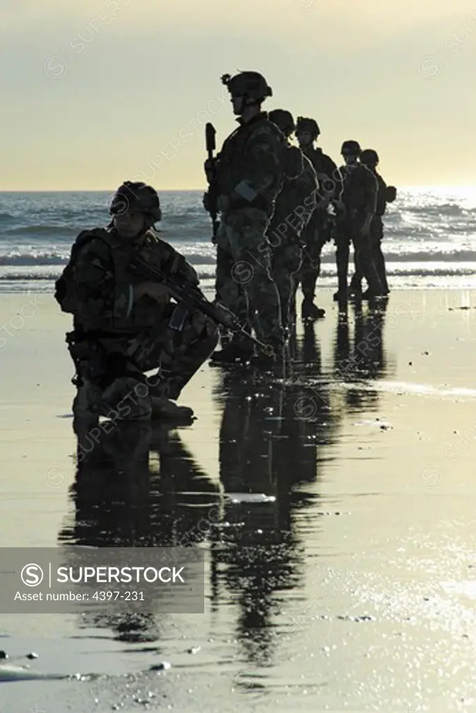 Special Warfare Combatant-craft Crewmen Prepare to Patrol Beach