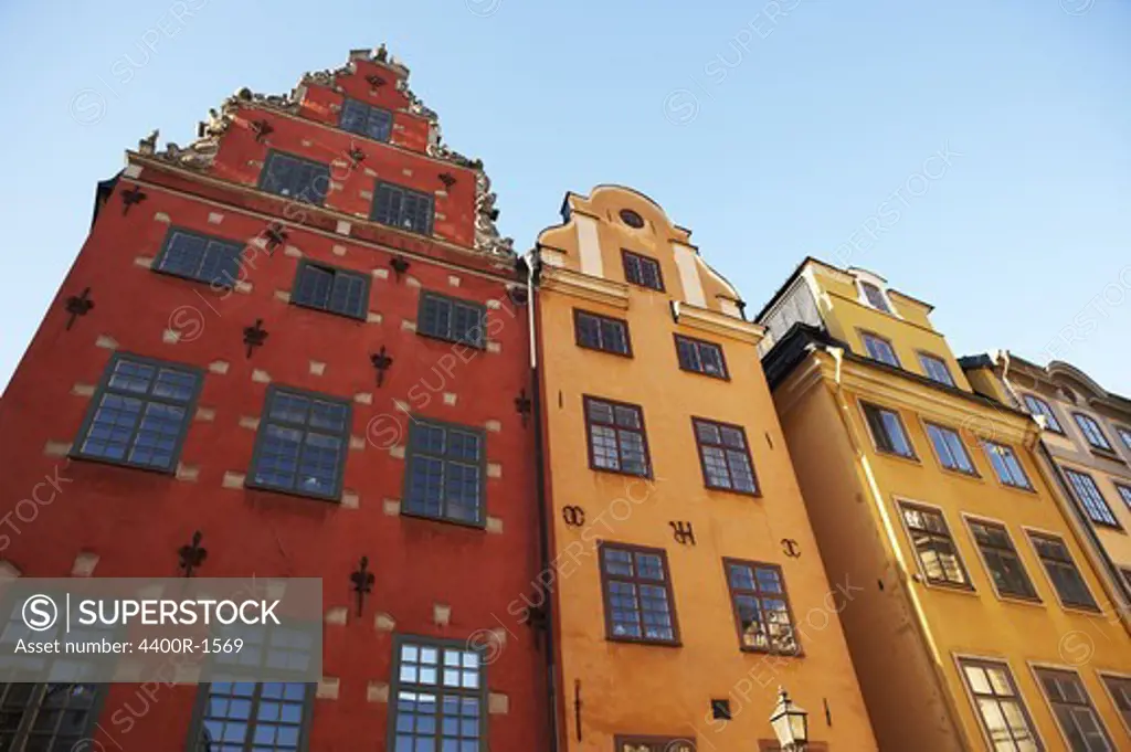 Buildings, Old Town, Stockholm, Sweden.