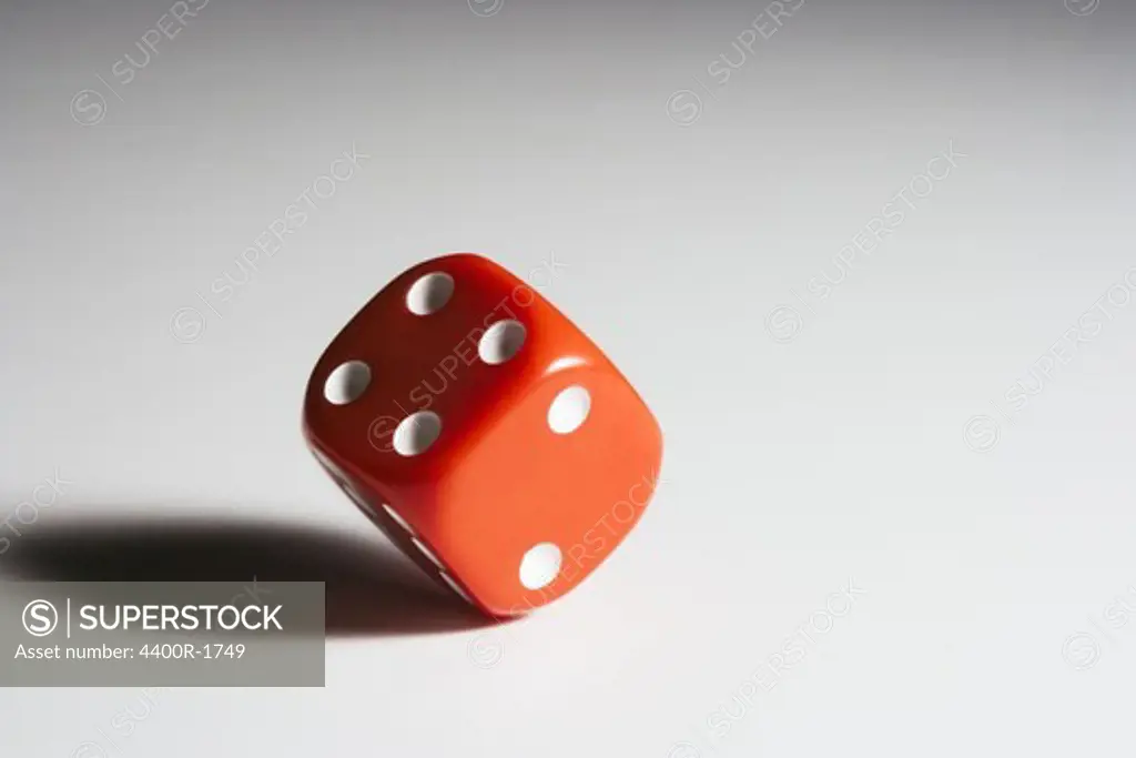 Dices against white background.