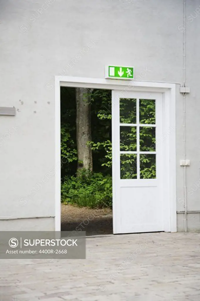 An open outer door, Sweden.