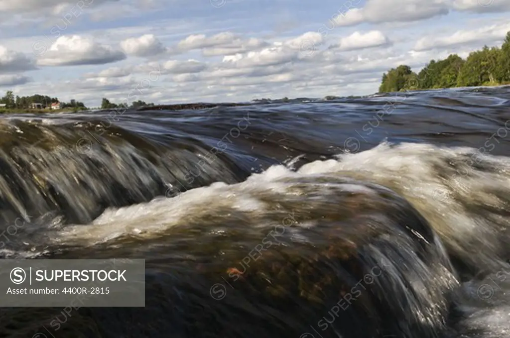 A rushing river, Sweden.