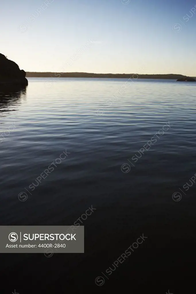 View of the sea in the summer, Sweden.