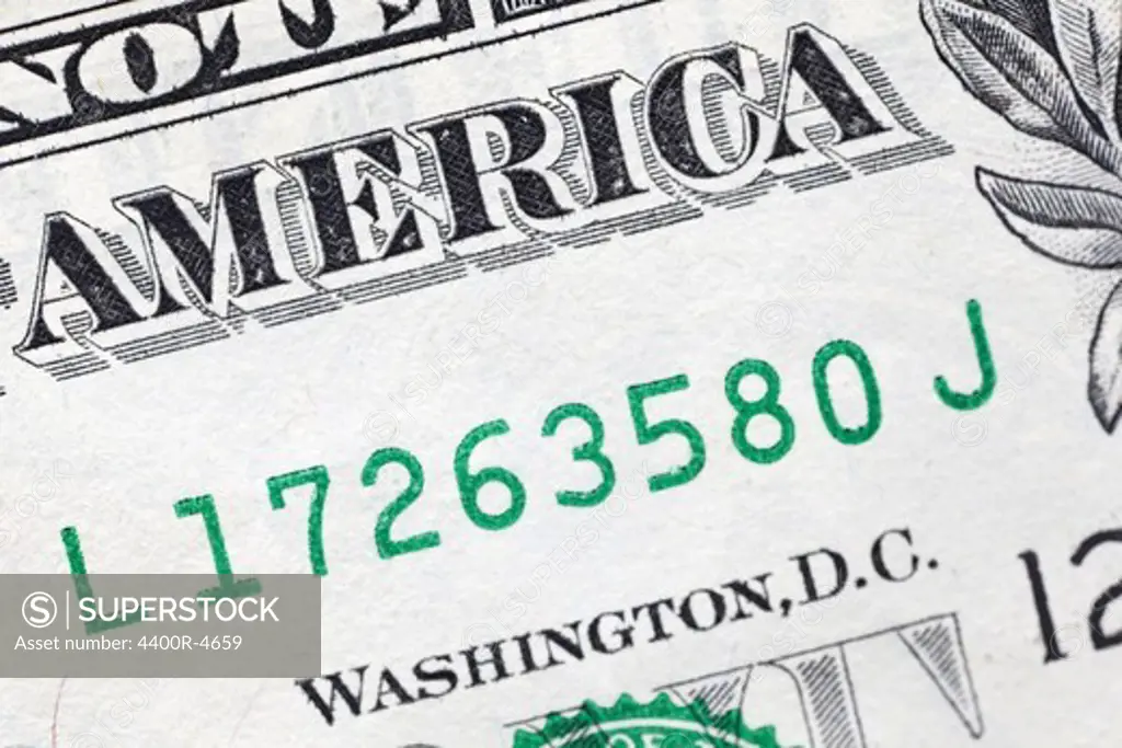 Detail of American dollar