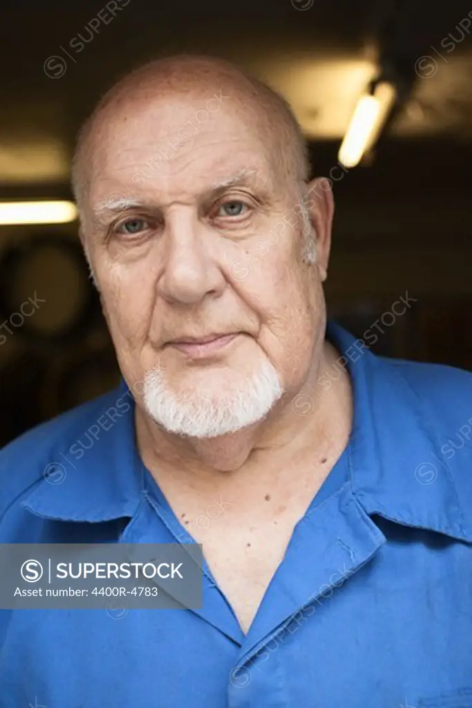 Close-up of senior man, portrait