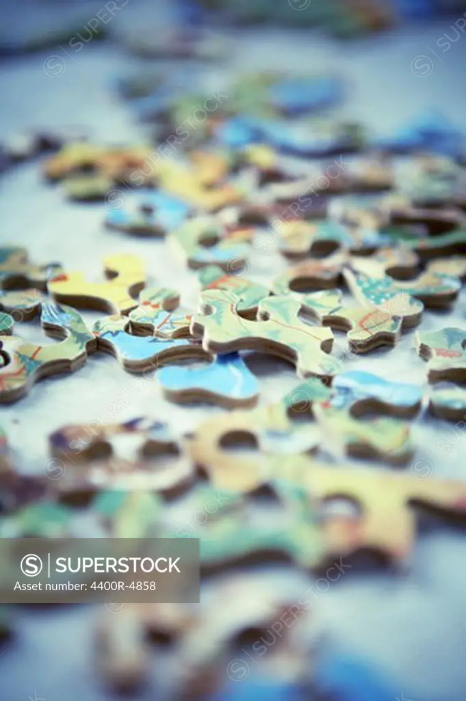 Incomplete jigsaw puzzle