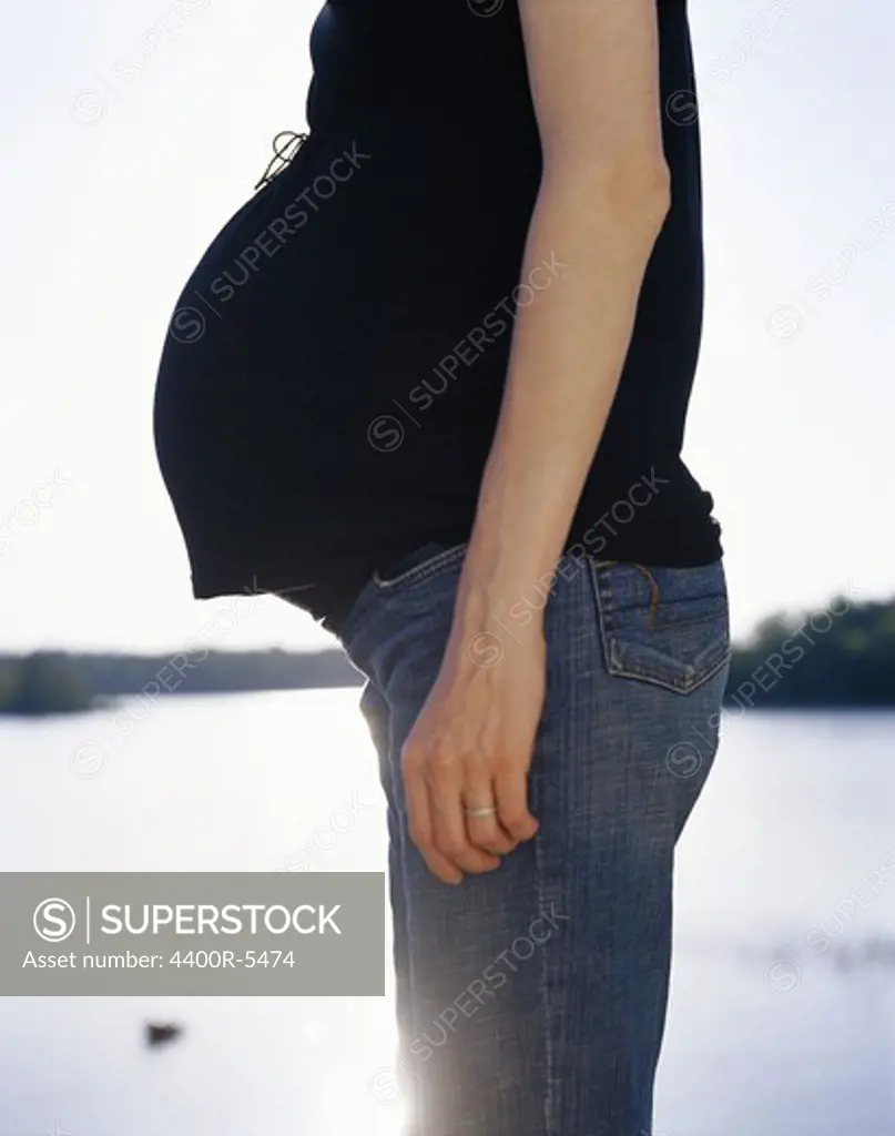 A pregnant woman, Sweden.