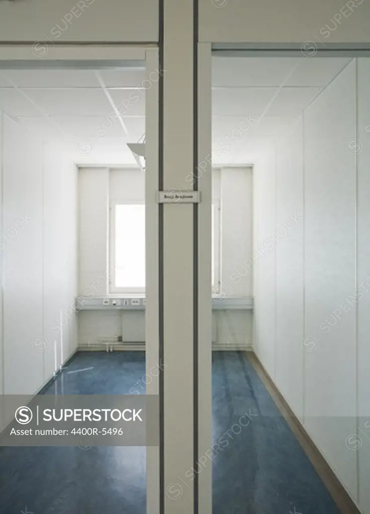 An empty room in an office, Sweden.