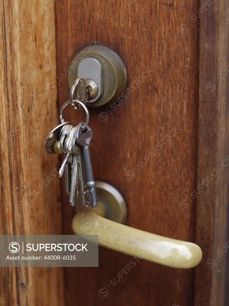 A key in a doorlock, Sweden.
