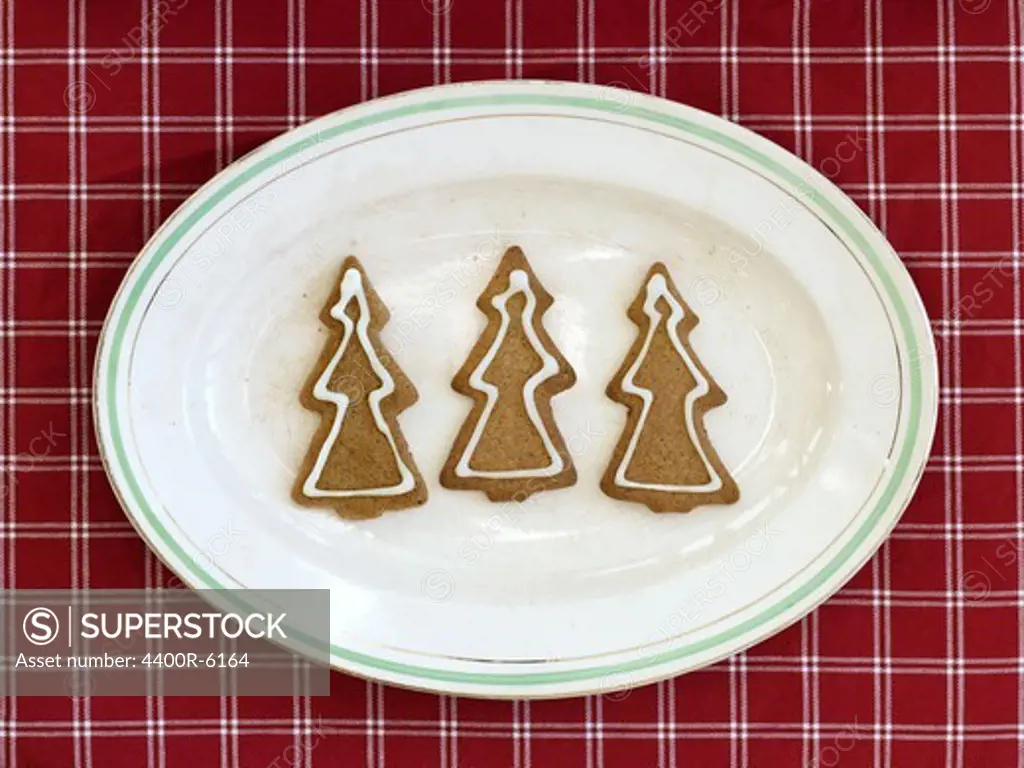 Gingerbread on a plate, Sweden.