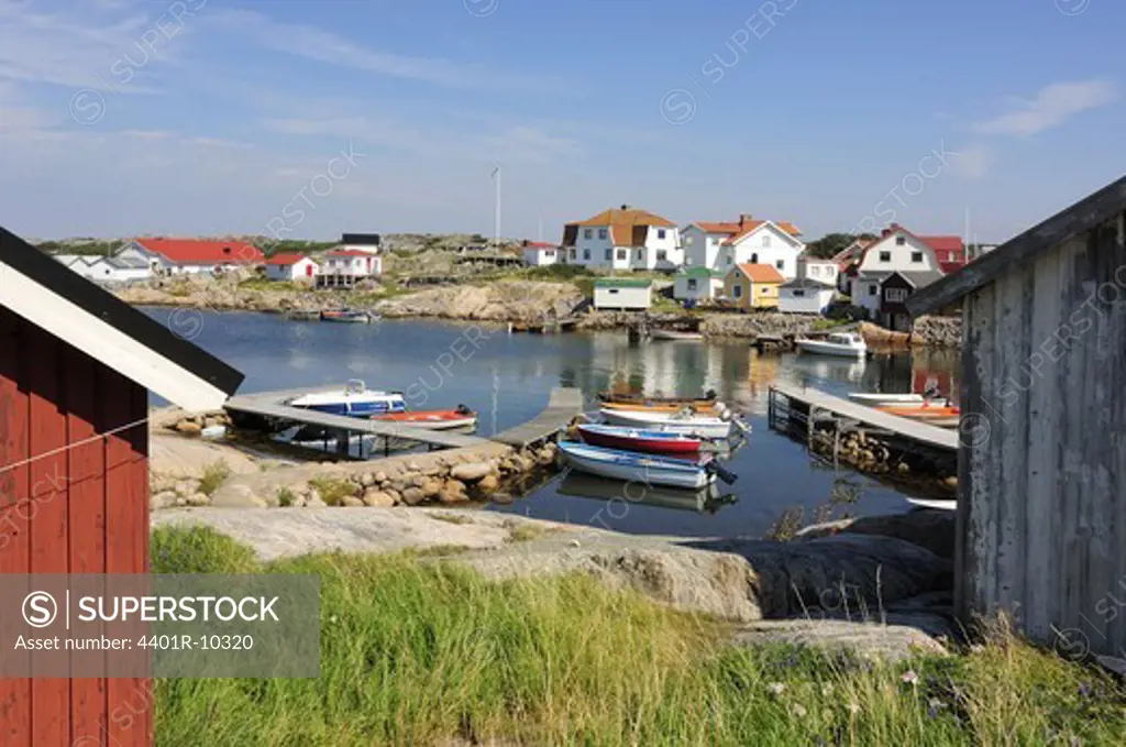 Houses in the archipelago, Sweden.