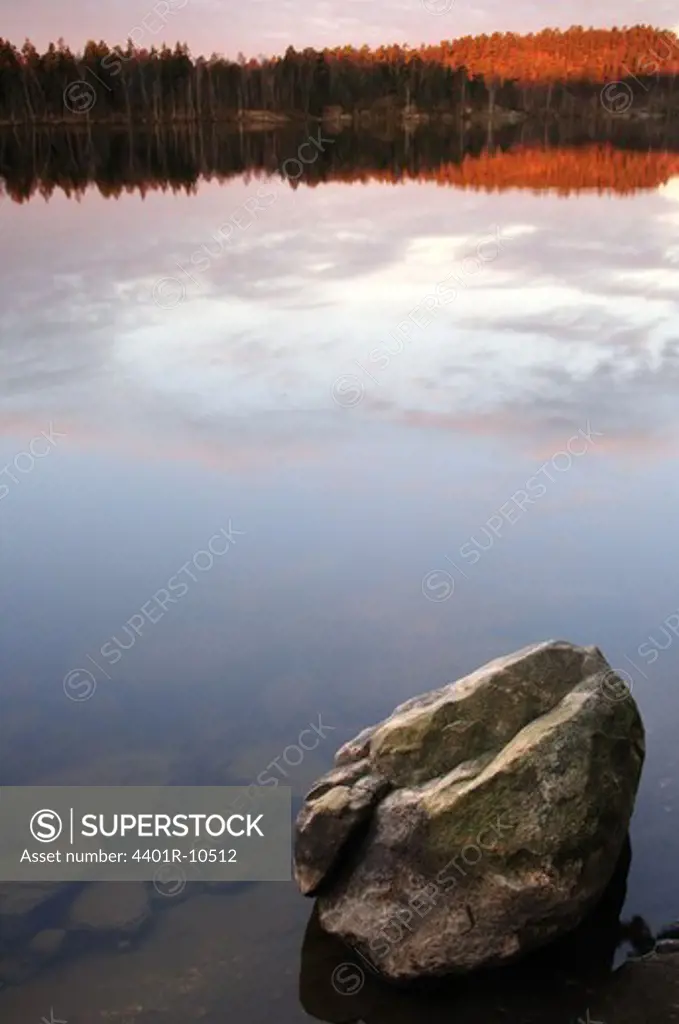 A lake at dawn, Sweden.