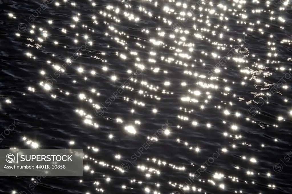A glittering surface of water, Sweden.