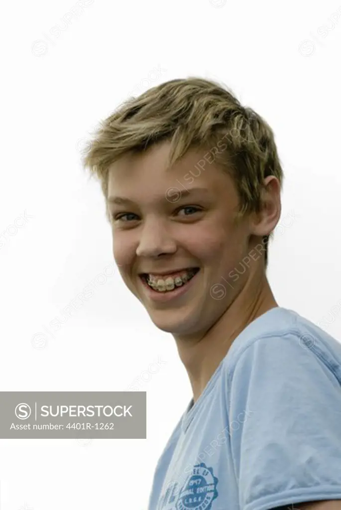 Portrait of a teenage boy, Sweden.