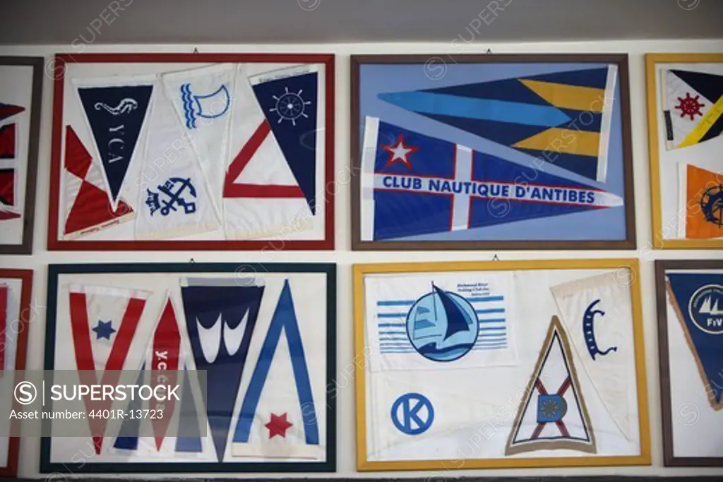 Collection of sailing emblems