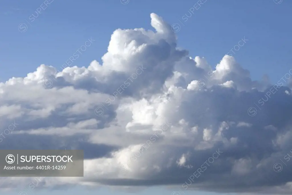 Fluffy cloud in sky