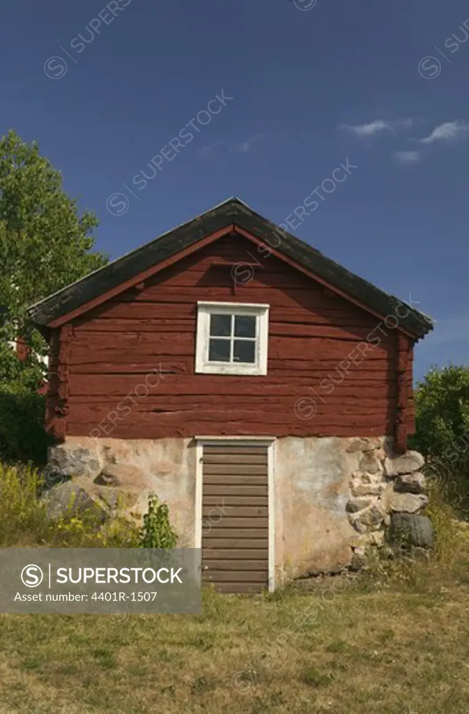 A red cottage, Sweden.