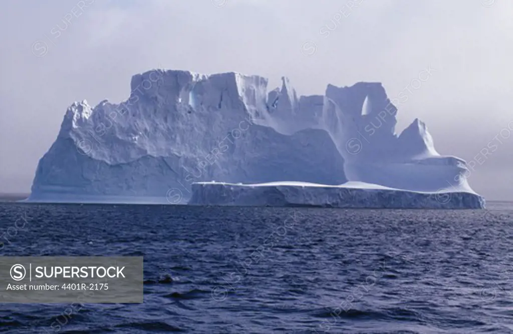 Iceberg floating on water