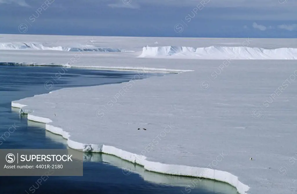 Iceberg in sea