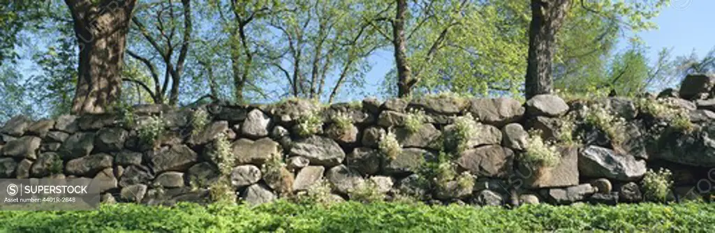 A stone wall, Sweden.