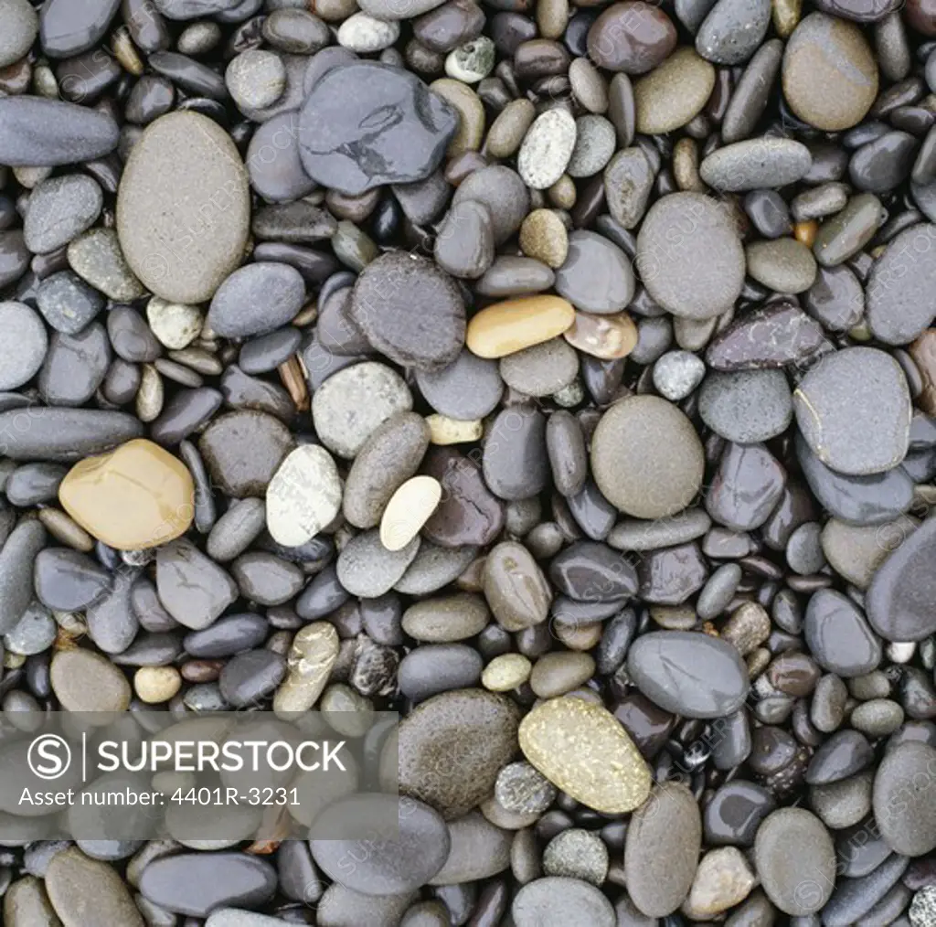 Pebbles, elevated view