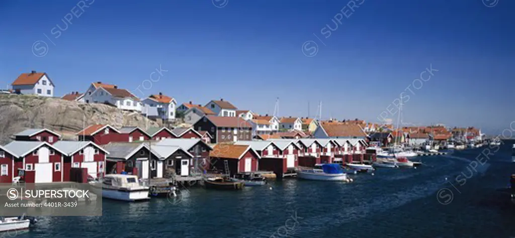 A fishing village, Smogen, Bohuslan, Sweden.
