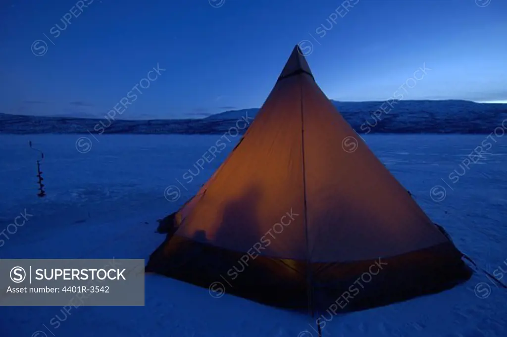Winter camp in minus 40 degrees