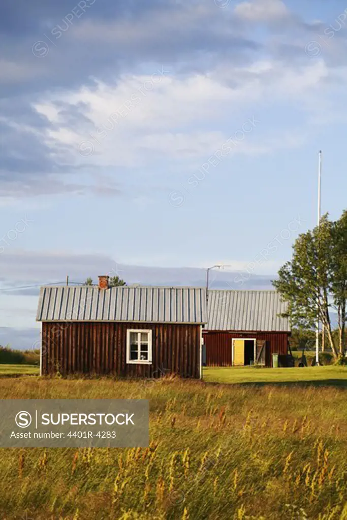 An old cottage on the Swedish countryside.