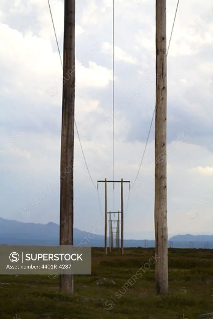 Power-line pylons, Sweden.