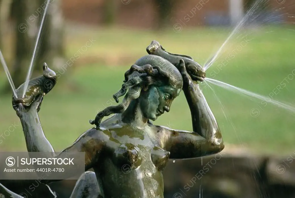 A sculpture in a fountain, Gothenburg, Sweden.