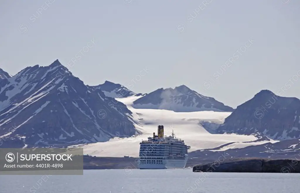 A cruiser in Svalbard, Norway.