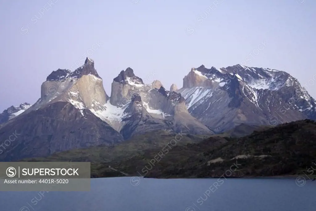 Cuernos del Paine, the Paine Horns, Torres del Paine National Park, Chile.