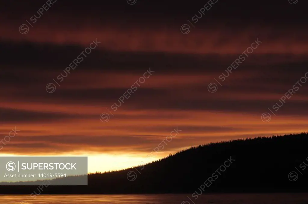 Light of early dawn, Harjedalen, Sweden.