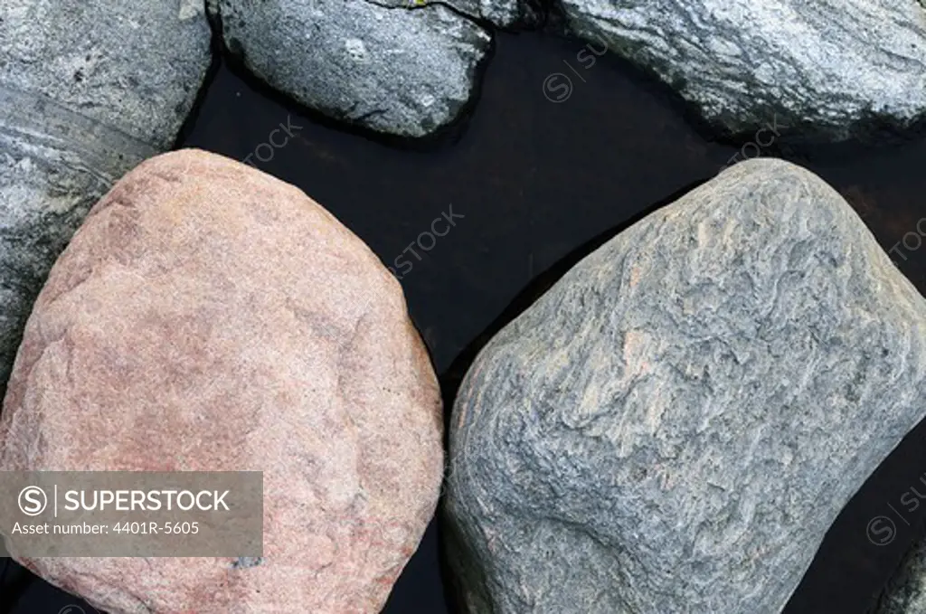 Stones, close-up, Sweden.