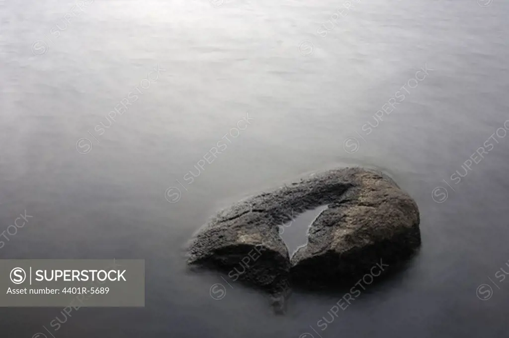 A stone in water, Sweden.